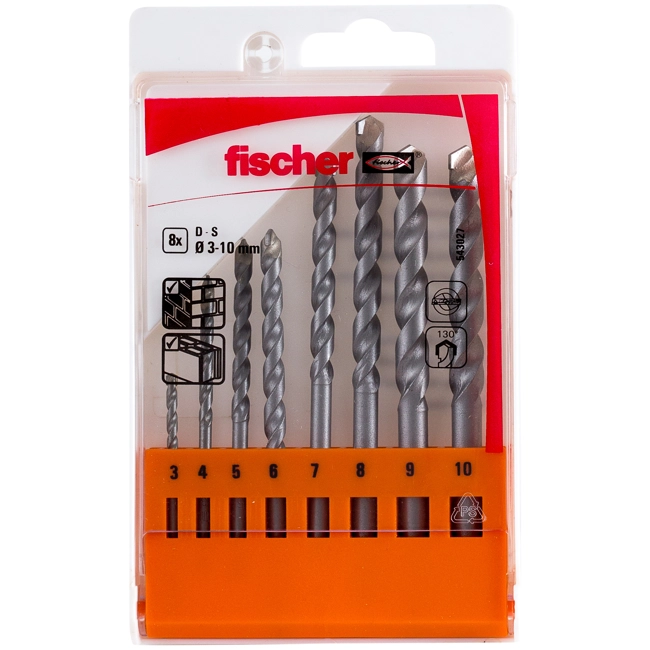 Vendita online Set di 8 punte trapano per muro PMN (3-10mm) (Conf. da 5 Pz.)